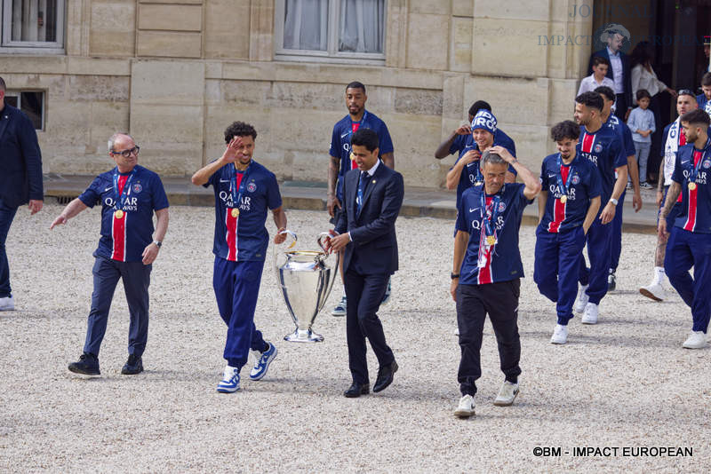 PSG champion d’Europe: Emmanuel Macron reçu les champions d&rsquo;Europe à l&rsquo;Élysée