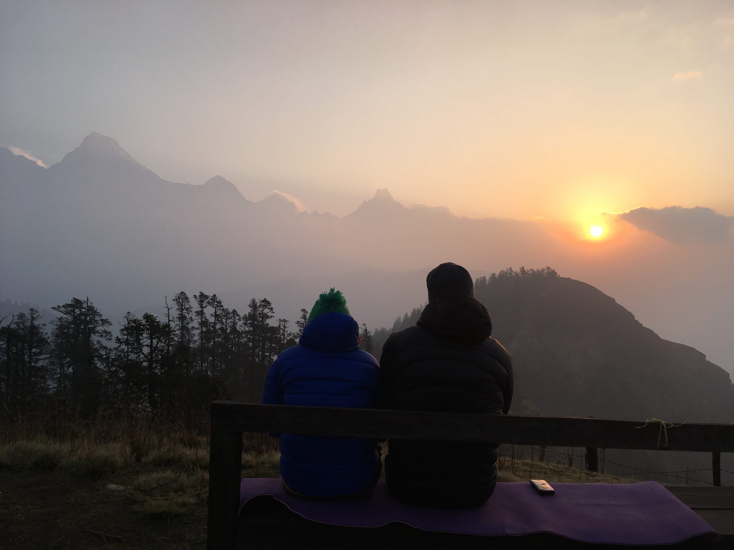 Sunset in Nepal