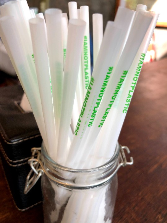 use paper straw, not plastic