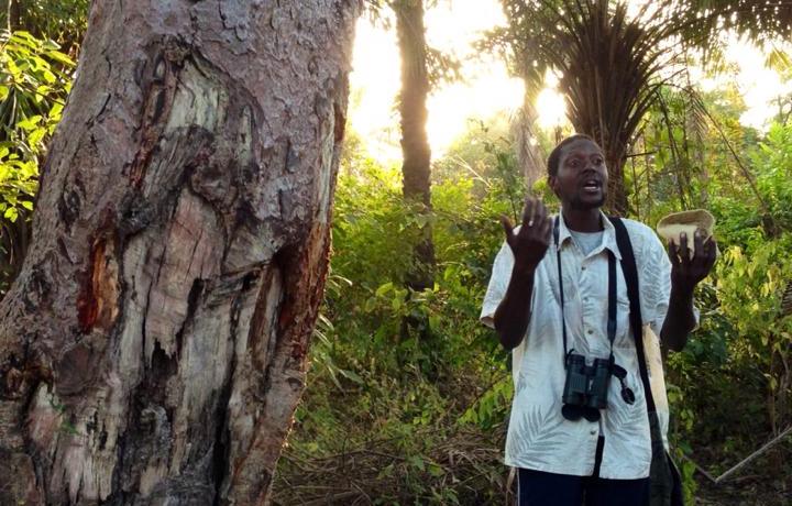 Lamin Bojang explains the natural and cultural heritage