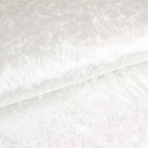 Velours de panne ecru