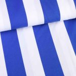 Terlenka streep 5 cm kobalt - wit