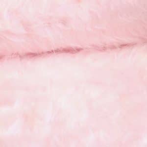 Langharig imitatiebont / Plush roze