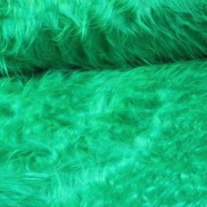 Langharig imitatiebont / Plush groen