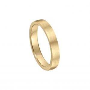 brushed finish matt wedding ring