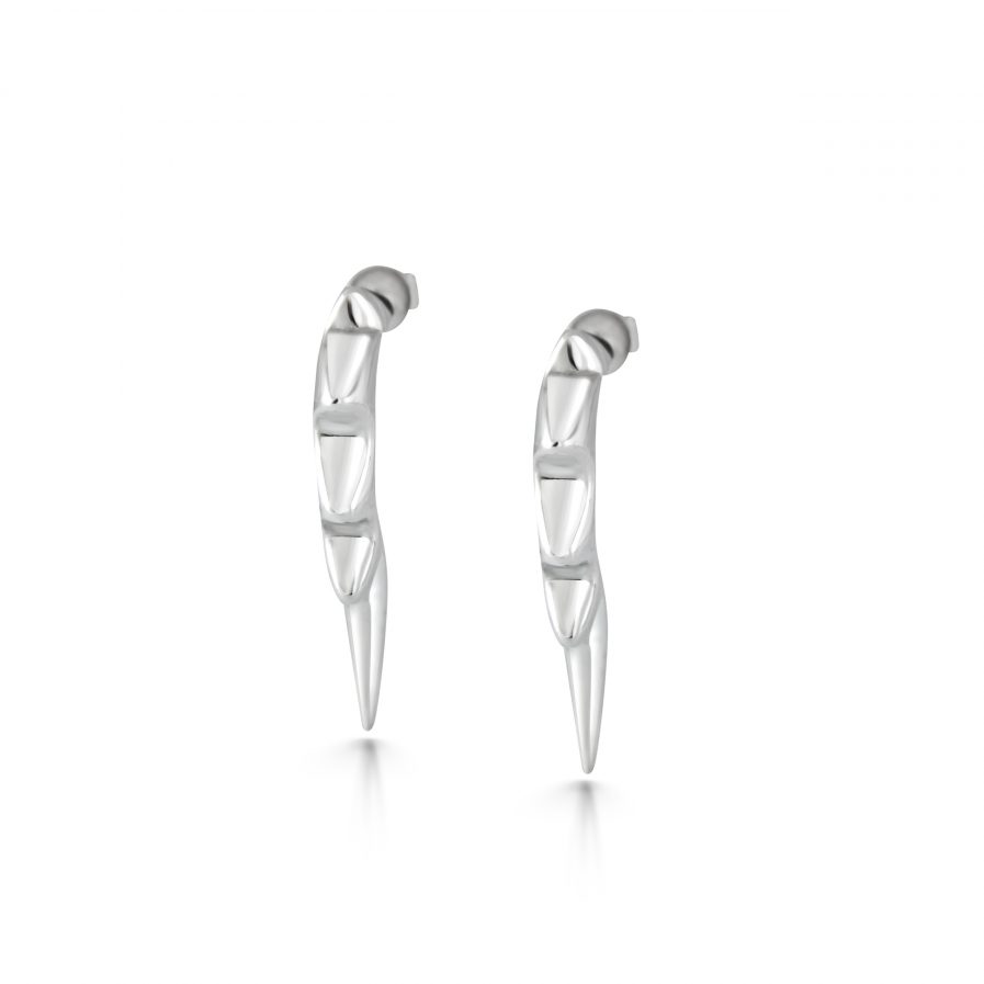 Pointy hoop earrings in silver Julie Nicaisse Jewellery Designer in London