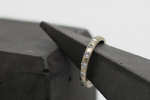 Bespoke handmade wedding rings by Julie Nicaisse Jewellery Designer London