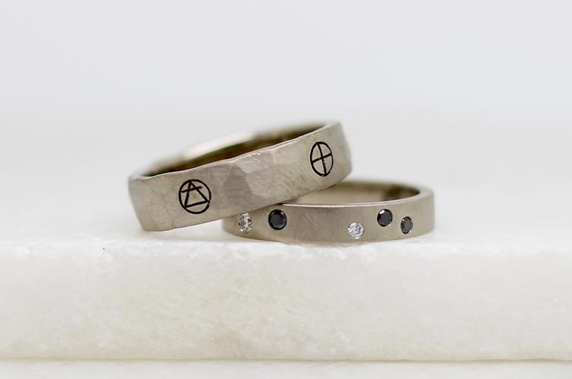 Alternative wedding rings