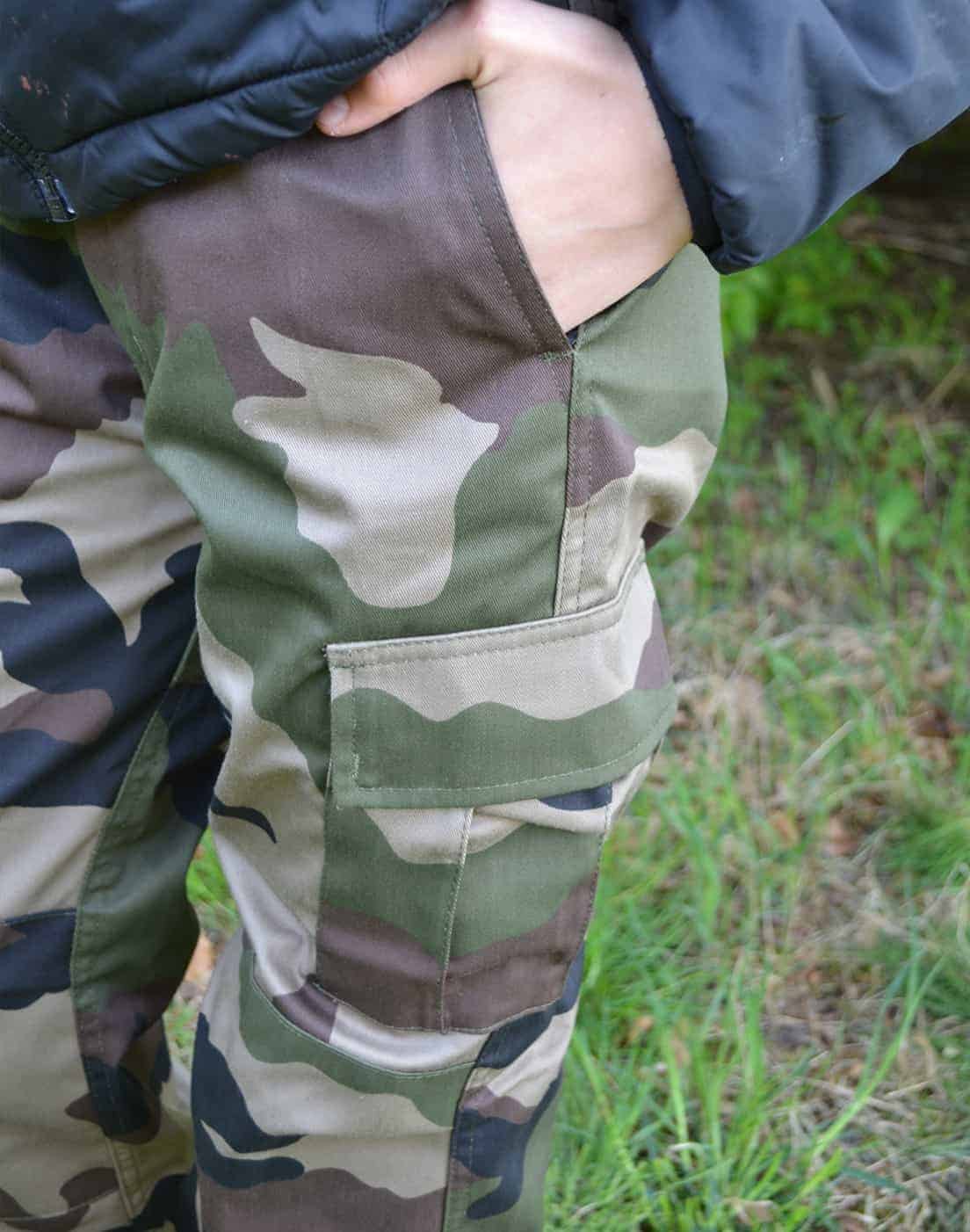 Camouflage bukser jungle - Junior Grej tøj til børn 4-14 år