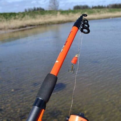 Børne fiskesæt teleskop med fiskestand og fiskehjul