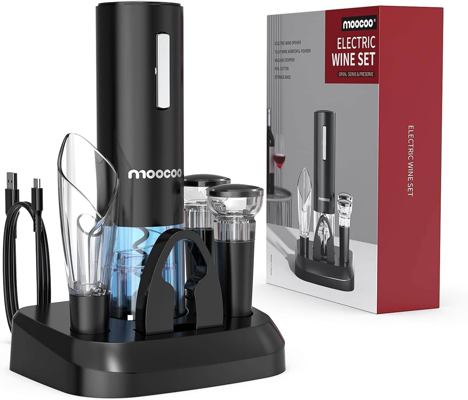 Electric Wine Opener with Charging Base
