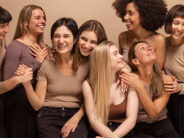 group of women chatting