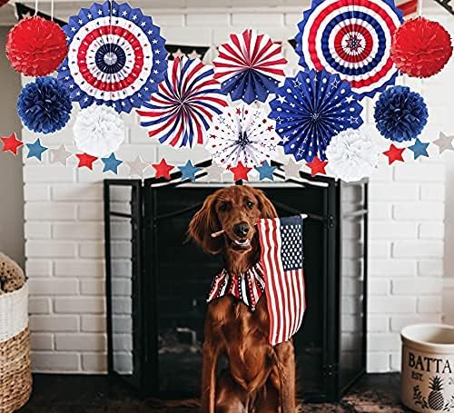 DawnHope 38PCS 4th/Fourth of July Patriotic Decorations