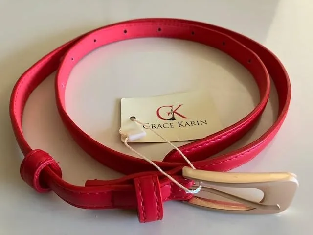 GRACE KARIN Women's Classic Leather Belt