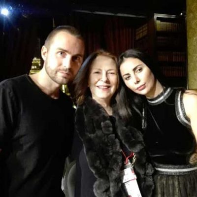 Kristian Aadnevik and Hila Biton at LFW AW18