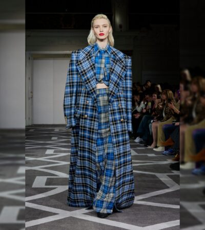HELEN ANTHONY  LFW AW24 CATWALK WOWS / EDGY CONTEMPORARY COLLECTION WITH BOLD SILHOUETTES