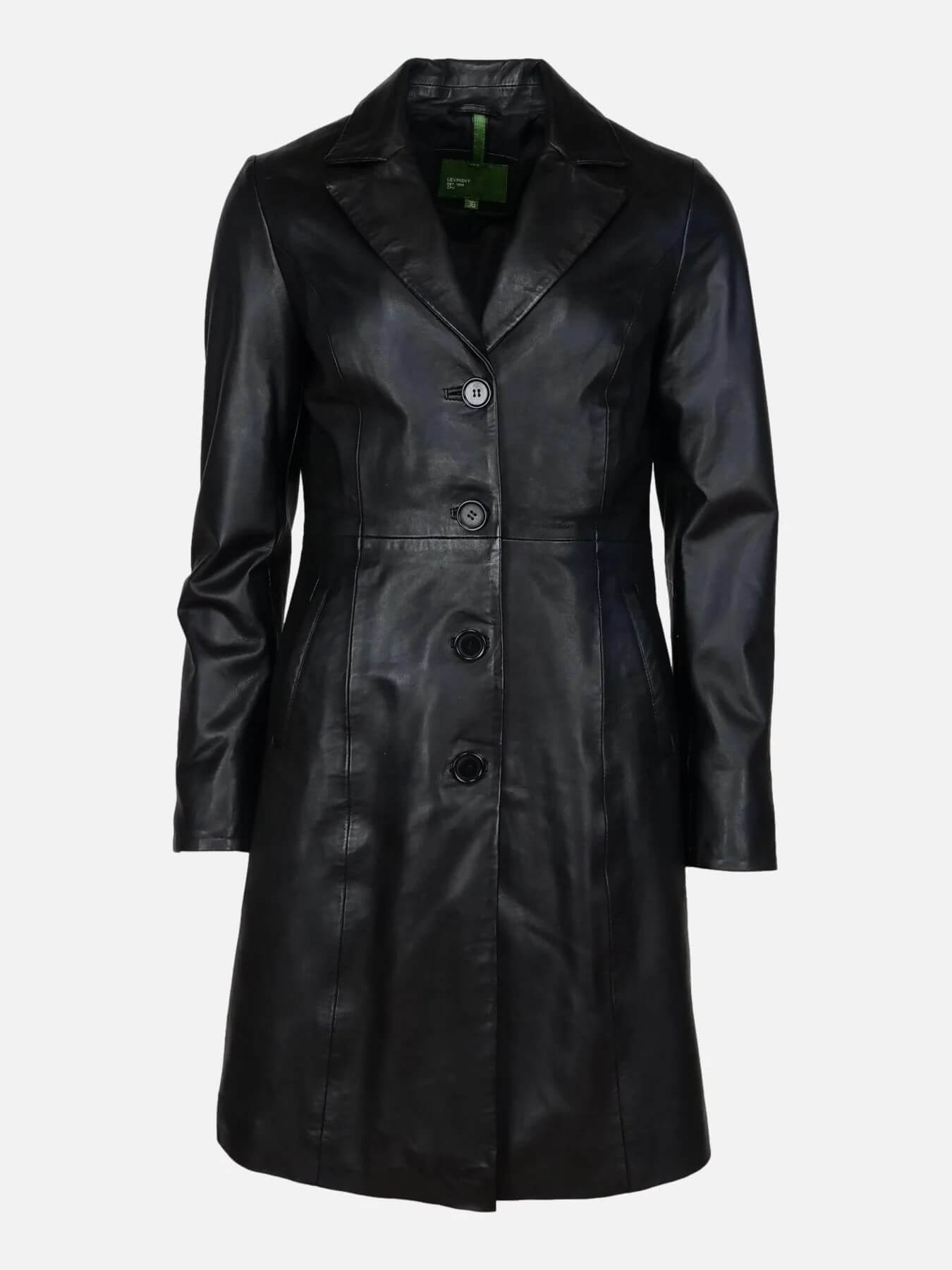 Erika 319€ Naisten pitkä nahkatakki