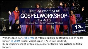 Gospelworkshop på Jyderup Højskole