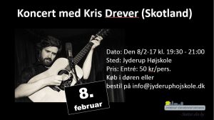 Koncert med Kris Drever (Skotland) på Jyderup Højskole