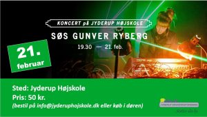 Koncert: Søs Gunver Ryberg på Jyderup Højskole