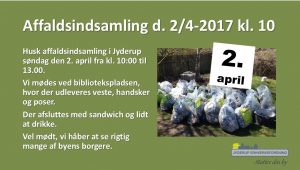 Affaldsindsamling d. 2/4-2017 kl. 10