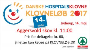 Klovneløb i Jyderup - til støtte for Danske Hospitalsklovne - d. 14/5-2017, kl. 11