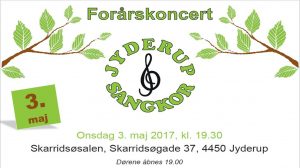 Kom til forårskoncert med Jyderup sangkor