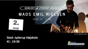 Elektronisk koncert med Mads Emil Nielsen på Jyderup Højskole