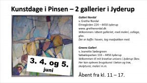 Kunstdage i pinsen - 2 gallerier i Jyderup