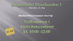 Modeshow i Aktivitetscenteret, Elmelunden 1