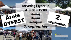 BYFEST i Jyderup d. 2/9, kl. 9:30 -23:59 - Kom og vær med til byens årlige fest