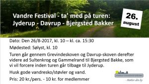 Vandre Festival - ta’ med på turen: Jyderup - Davrup - Bjergsted Bakker