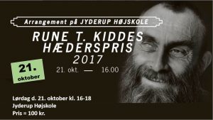 Rune T. Kiddes hæderspris uddeles på Jyderup Højskole