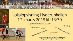 Gymnastikopvisning i Jyderup Hallen