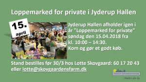 Loppemarked for private i Jyderup Hallen