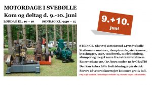 MOTORDAGE I SVEBØLLE 9.-10. juni 2018