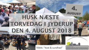 Program for torvedagen d. 4. august i Jyderup. Tema: "Kost & Sundhed"