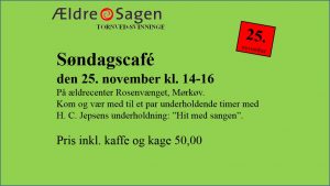 ÆldreSagen inviterer til Søndagscafé