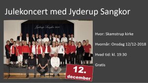 Julekoncert med Jyderup Sangkor