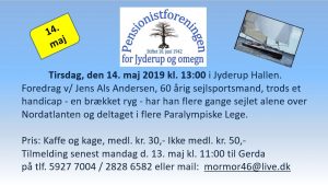 Pensionistforeningen - foredrag v/Jens Als Andersen @ Jyderup Hallen | Jyderup | Danmark