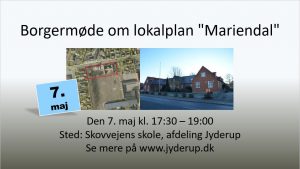 Borgermøde om lokalplan - "Mariendal" @ Skovvejens skole, afdeling Jyderup | Jyderup | Danmark