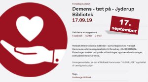 Demens - tæt på - foredrag om demens @ Skarridsøsalen | Jyderup | Danmark