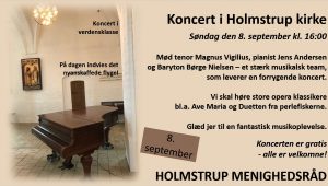 Koncert i Holmstrup kirke @ Holmstrup Kirke | Jyderup | Danmark