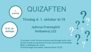 Quizaften i Jyderup Præstegård - ny sæson @ Jyderup Præstegård | Jyderup | Danmark