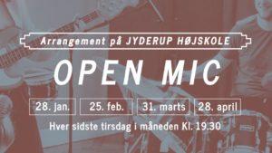 OPEN MIC PÅ JYDERUP HØJSKOLE @ Jyderup Højskole | Jyderup | Danmark