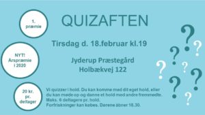 Quizaften @ Jyderup Præstegård | Jyderup | Danmark