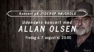 Udendørs koncert med Allan Olsen på Jyderup Højskole @ Jyderup Højskole | Jyderup | Danmark