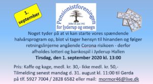 Pensionistforeningen holder BANKO @ Jyderup Hallen | Jyderup | Danmark