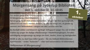 Morgensang på Jyderup Bibliotek @ Jyderup Bibliotek/Skarridsøsalen