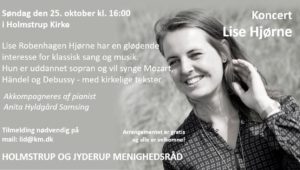 Koncert med Lise Hjørne @ Holmstrup Kirke